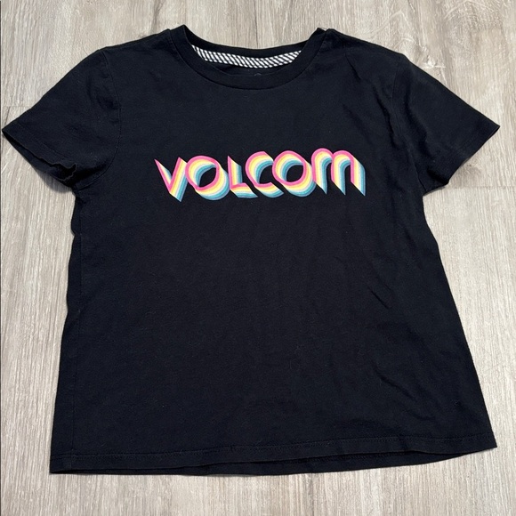 Volcom Black Tee with Vibrant Logo - Picture 1 of 1